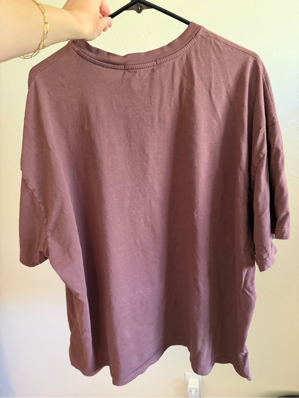 DAYDREAMER LA OS Hold Your Horses Graphic Tee - Brown with Red Print - Picture 3 of 3